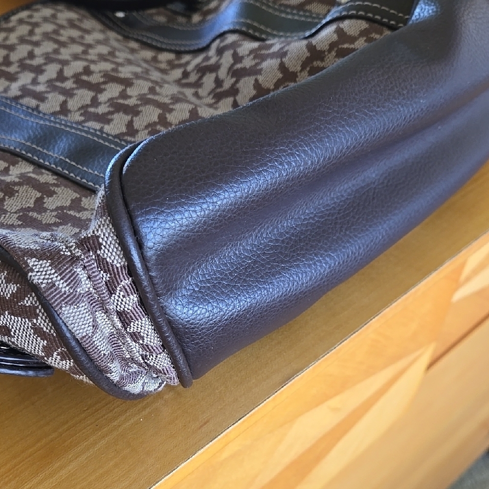 New York & Company Brown Signature Tote Bag - Picture 7 of 13